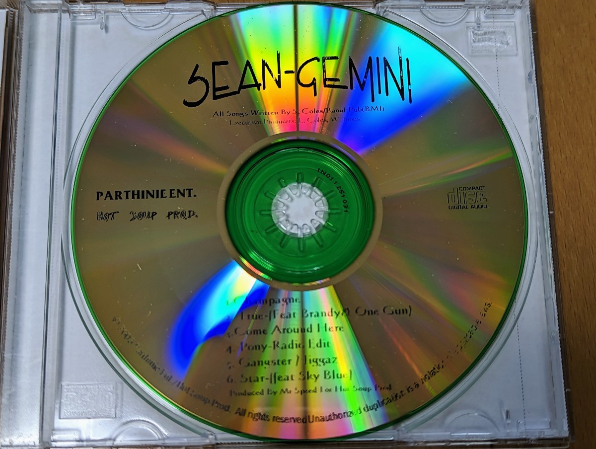 SEAN GEMINI / GEMINI EP g-rap 送料無料の画像3