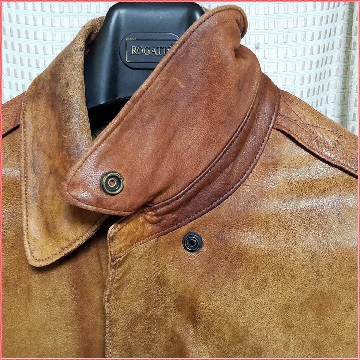 USA製 70s クリーニング済】Golden Bear ゴールデンベアー 本革 レザー