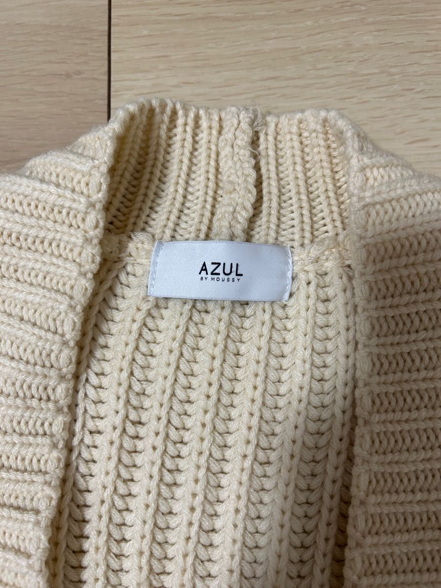 AZUL by MOUSSY ニットカーディガン　FREE