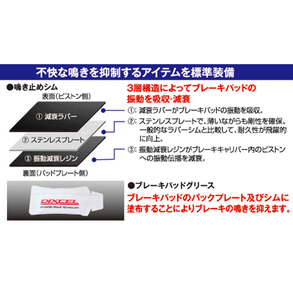 エブリー エブリィ 05/09～ DA63T NO.380001- ディクセル ブレーキ ディスクローター ブレーキパッド セット KS71082-4025_画像3