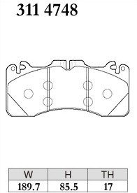 3114748 Ｚタイプ ディクセル スポーツ オールラウンド レクサス フロント LS460 USF40 F SPORT (6POT), Version SZ (6POT) 04465-0W150-79_画像6