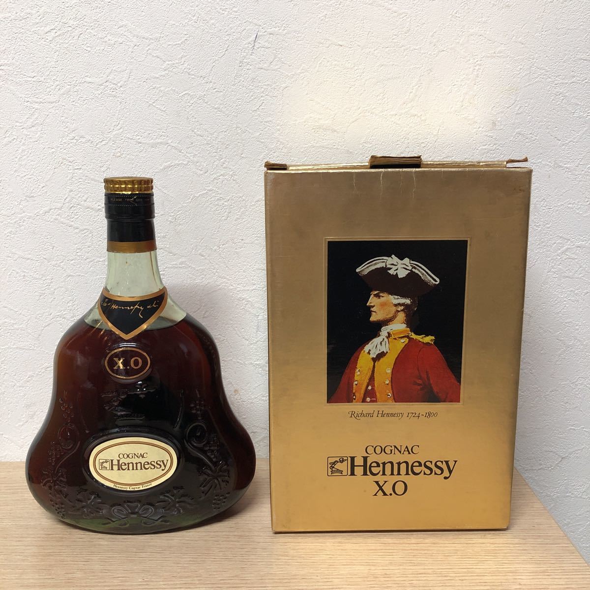 未開栓】Hennessy ヘネシーXO COGNAC コニャック 金キャップ グリーン