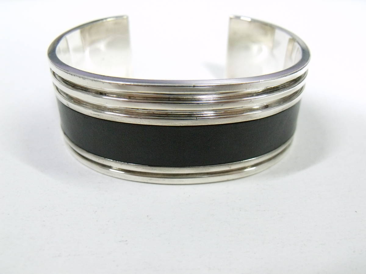 FANTASTIC MAN ファンタスティックマン SILVER 925 シルバー レザー コンビ バングル ブレスレット 定価60,500円  BANGLE FANTASTICMAN