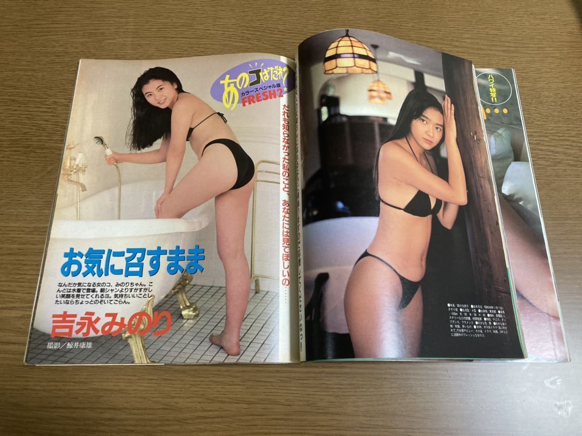 ORE 1991年 4月号 DELUXマガジン オーレ 南野陽子 吉永みのり 江崎まり 有賀さつき 荻野目洋子 ribbon 安田奈央 中島美智代 レトロ ナンノ_画像6