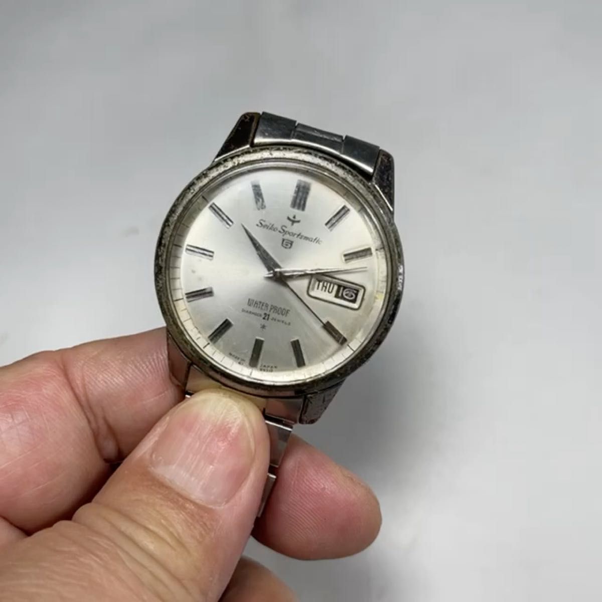 SEIKO セイコー 自動巻き メンズ腕時計 サイズ3.6 中古年代品 ベルト20cm