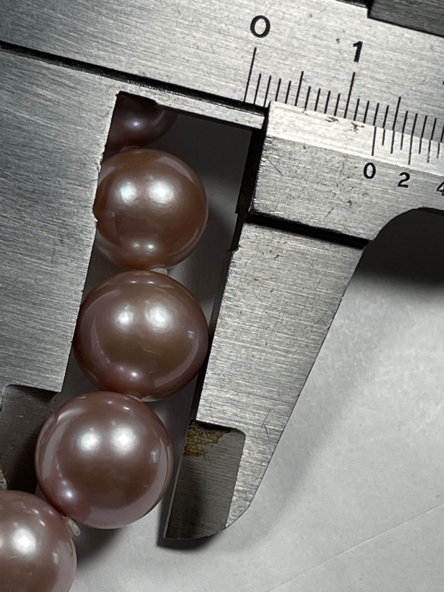 真珠ネックレス 真珠鑑別鑑定書付 大粒真珠玉10.1-13.1mm 大き目非常に