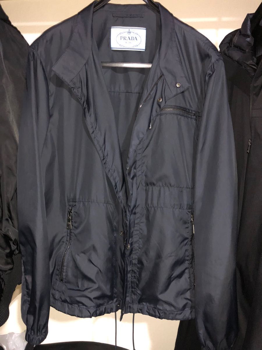 PRADA プラダ ナイロンジャケット ブルゾン SGN998 ネイビー 48-