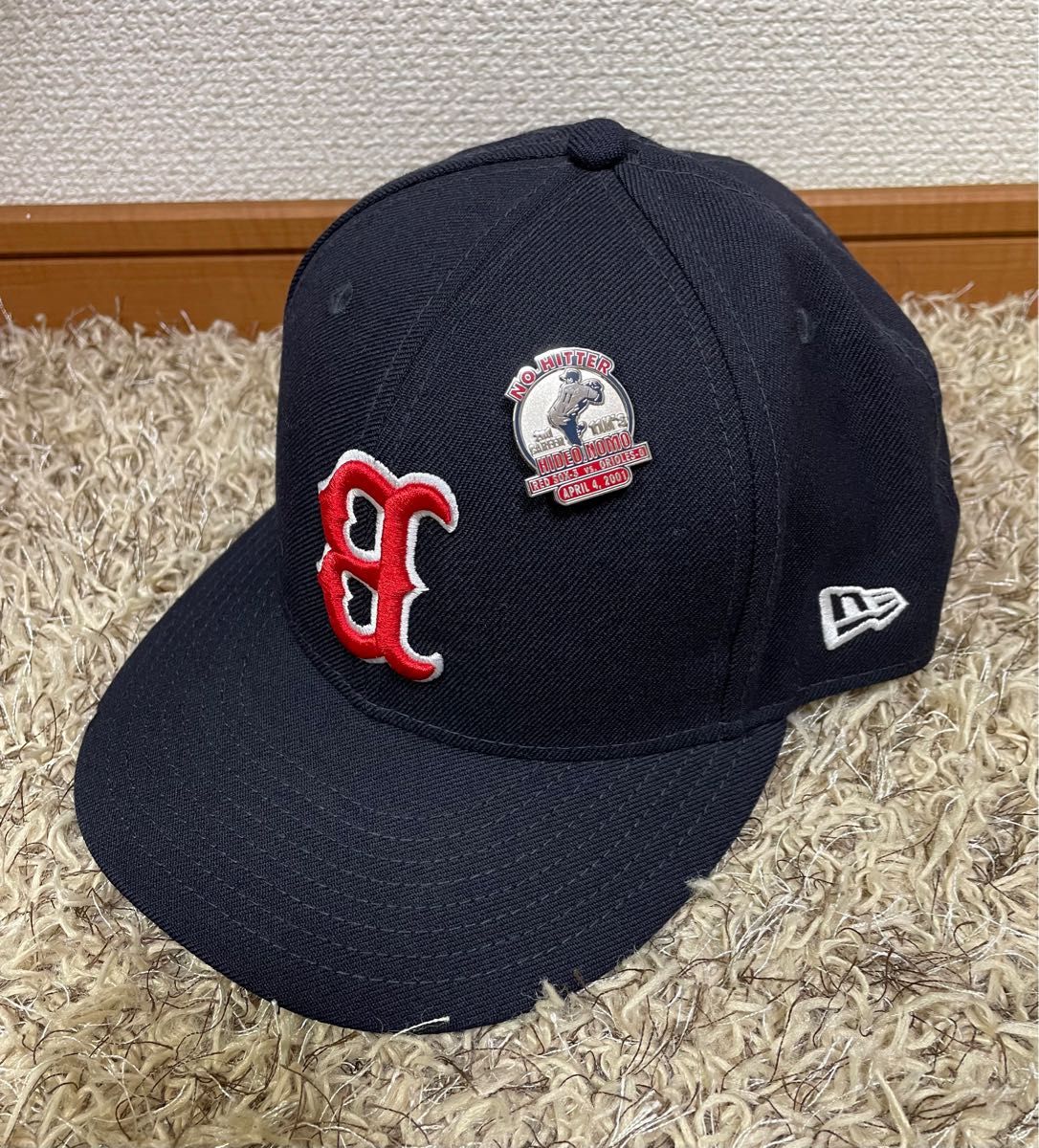 レッドソックス ニューエラ 野茂投手 ノーヒット ピンバッジ キャップ NEW ERA
