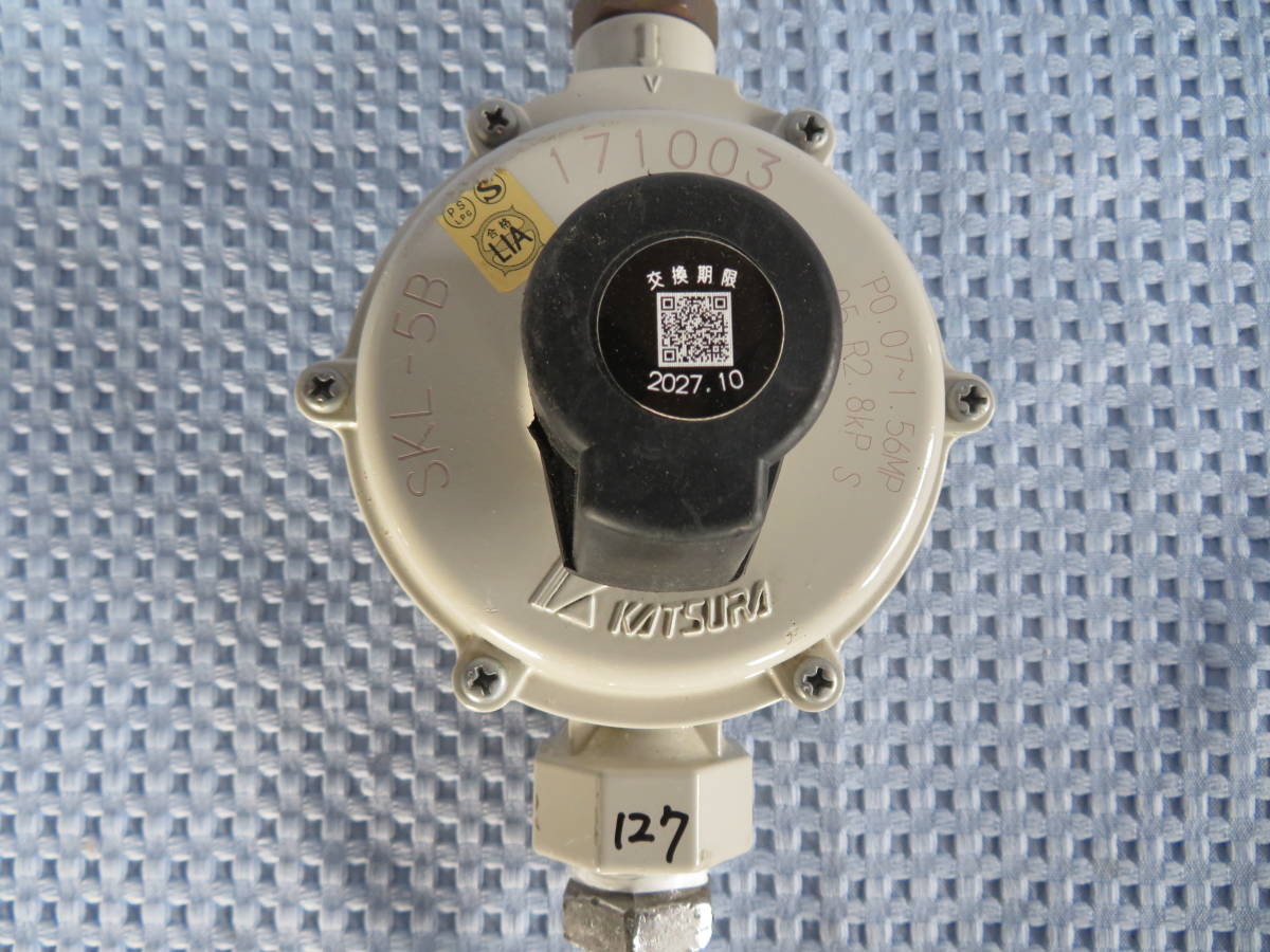 レギュレーター#127　1口　調整器　ＬＰガス　中古品レギュレーター　LPG　点検チェック済　BBQ キャンプ　05/04/13_画像2