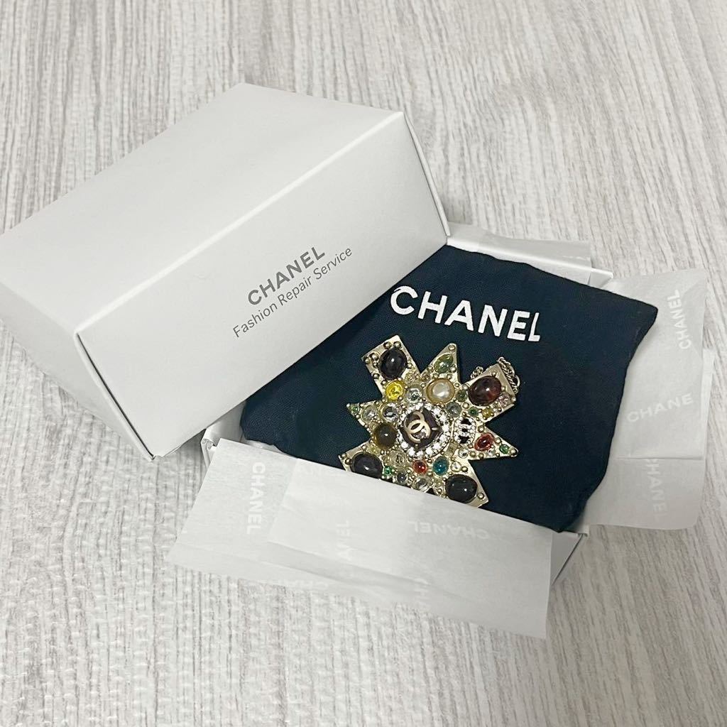 新品 CHANEL シャネル フラワー ストーンネックレス ビジュー