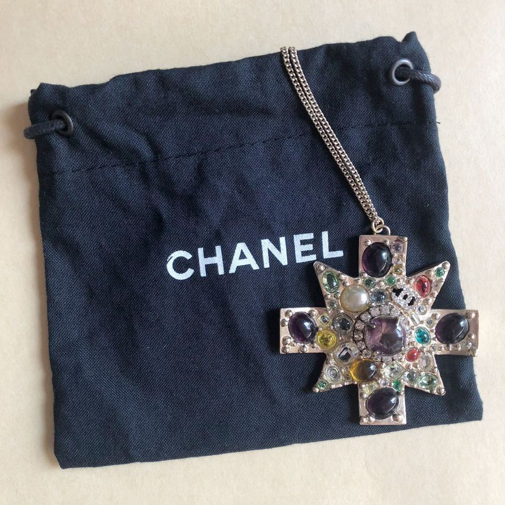 新品 CHANEL シャネル フラワー ストーンネックレス ビジュー