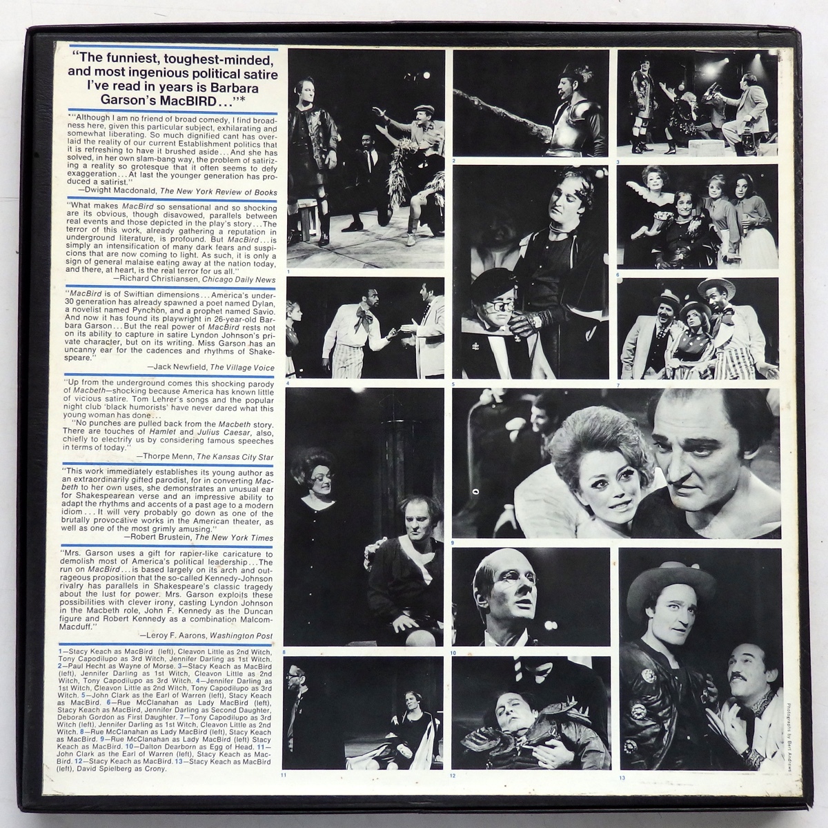 LP MAC BIRD! BARBARA GARSON A RECORDING OF THE COMPLETE TEXT OF THE PLAY WITH THE ORIGINAL CAST EVR-004 米盤 2枚組 BOX_画像2