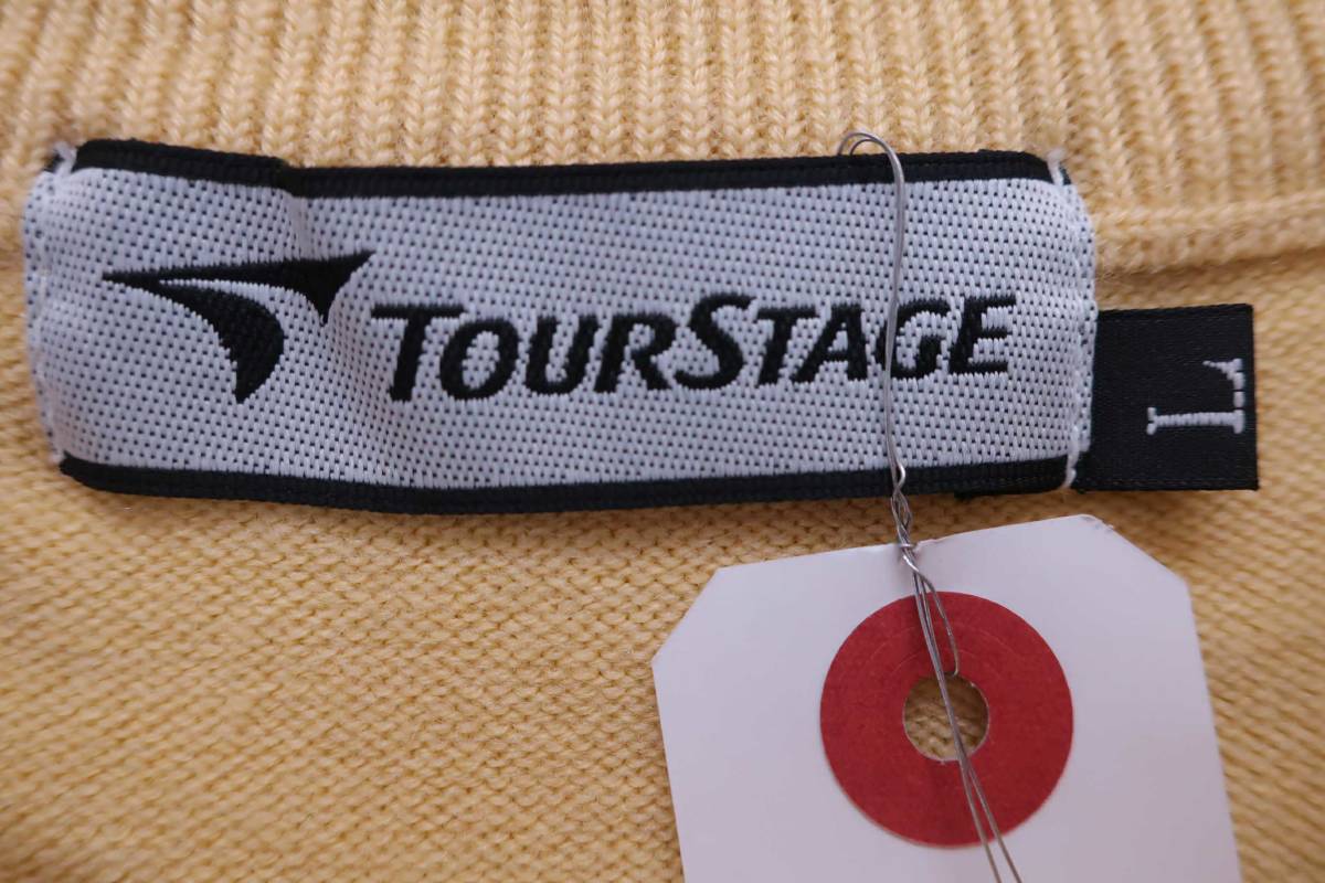 TOURSTAGE(ツアーステージ) セーター 黄 メンズ L ゴルフウェア 2301-0096 中古_画像3
