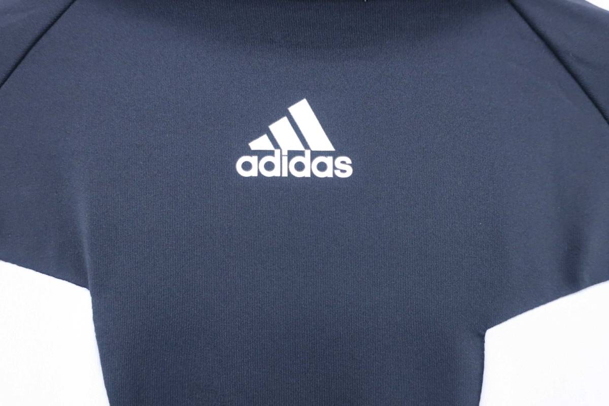 【感謝セール】【美品】adidas(アディダス) ハーフジップシャツ 黒 メンズ M/M ゴルフウェア 2302-0065 中古_画像5