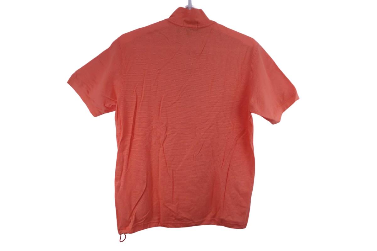 【感謝セール】PEARLY GATES(パーリーゲイツ) ハーフジップシャツ オレンジ メンズ 4 ゴルフウェア 2301-0180 中古_画像4
