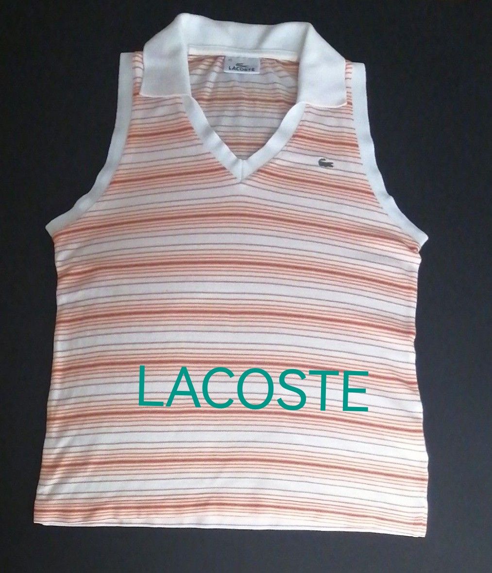 LACOSTE ノースリーブポロシャツ ポロシャツ　トップス　ラコステ　日本製