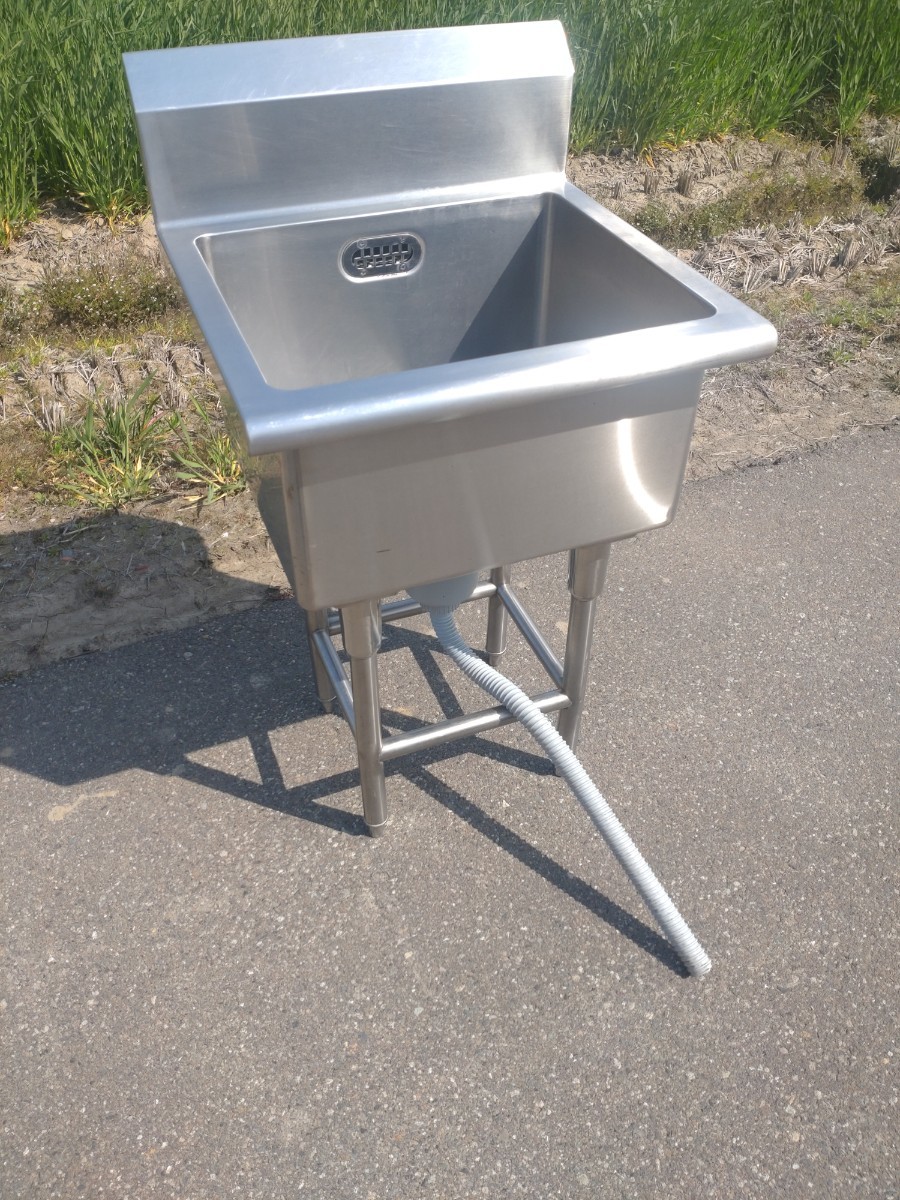 中古 ステンレス シンク 流し台 600×600×1050 業務用 自立型