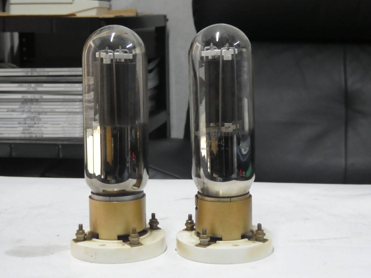 ソケット付 VT-4-C GENERAL ELECTRIC USA 新品2本 made in U.S.A