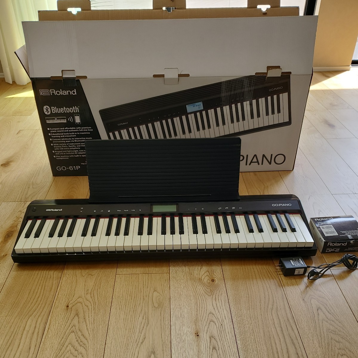 ★美品★　Roland 電子ピアノ　GO-61P 設置台付属_画像1