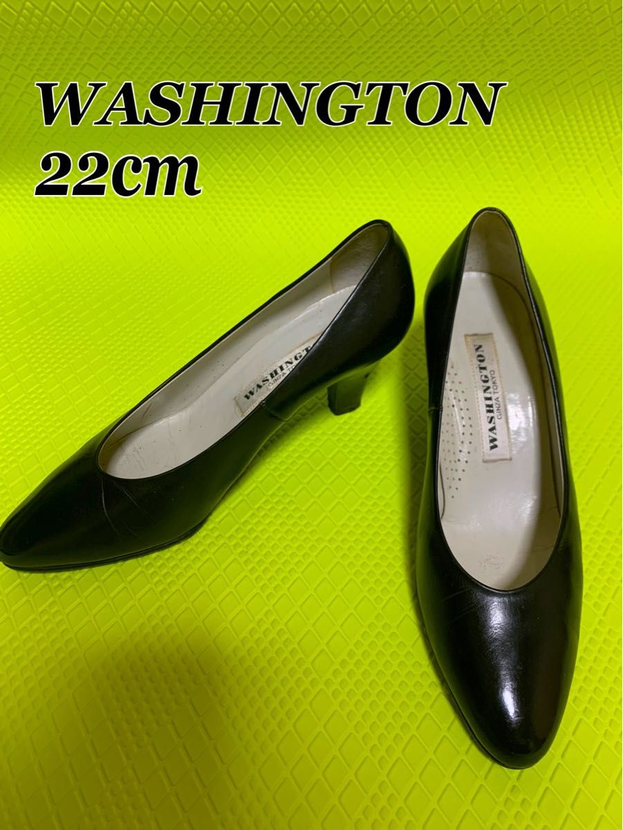 パンプス 黒 22cm WASHINGTON GINZA TOKYO シンプル|PayPayフリマ WASHINGTON GINZA TOKYO ハイヒール パンプス 24cm
