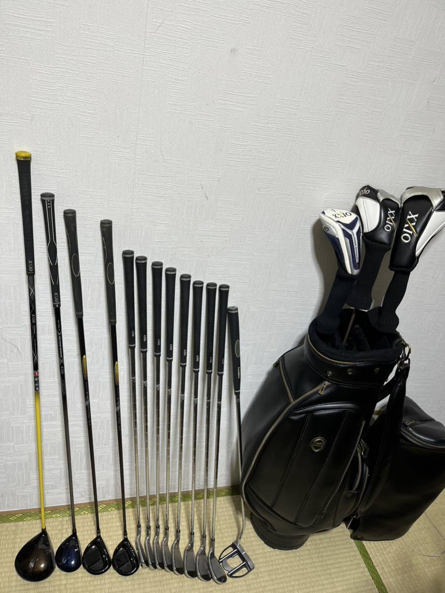 超豪華XXIO7代目等13本ゴルフセットS+豪華XXIO キャデバッグ+オマケ