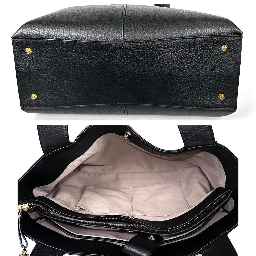 ☆現行☆美品☆アタオ ATAO トートバッグ ファンクヴィ タッセル 黒