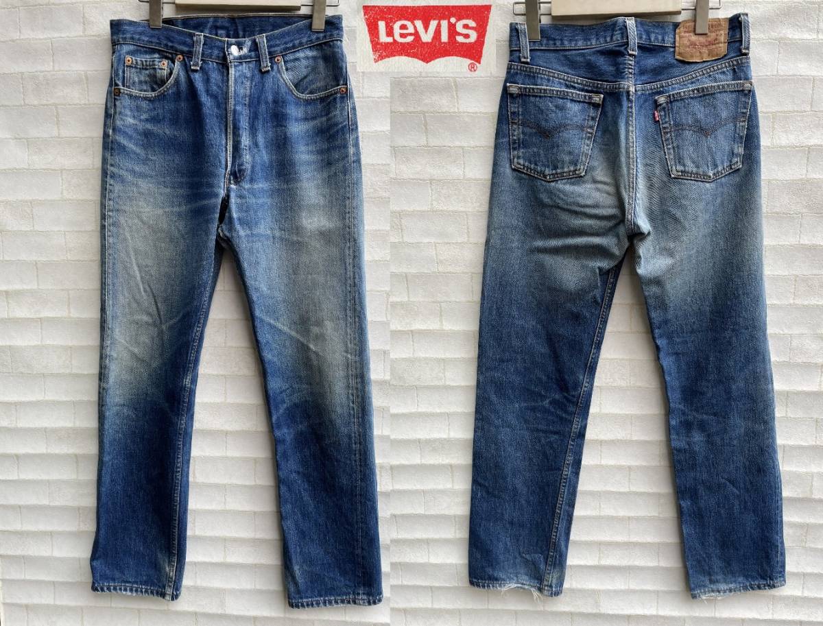 80s USA製 Levi's リーバイス 501xx ストレート デニム パンツ ジーンズ size w31 ヴィンテージ 501-0000_画像1