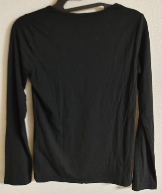Mサイズ C・O・L・Z・A 長袖 Tシャツ カットソー 黒 赤いハイヒールプリント_画像2