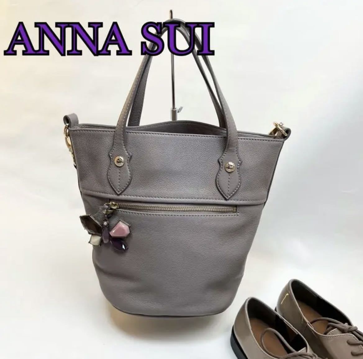 【人気】ANNA SUI アナスイ　バタフライ　チャーム　スモーキーカラー　蝶　ちょうちょ_画像6