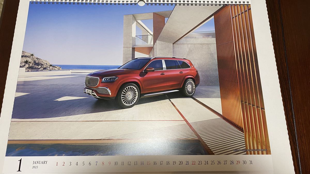 【新品】メスセデス ベンツ　2023年 令和5年壁掛けカレンダー MercedesBenz_画像2
