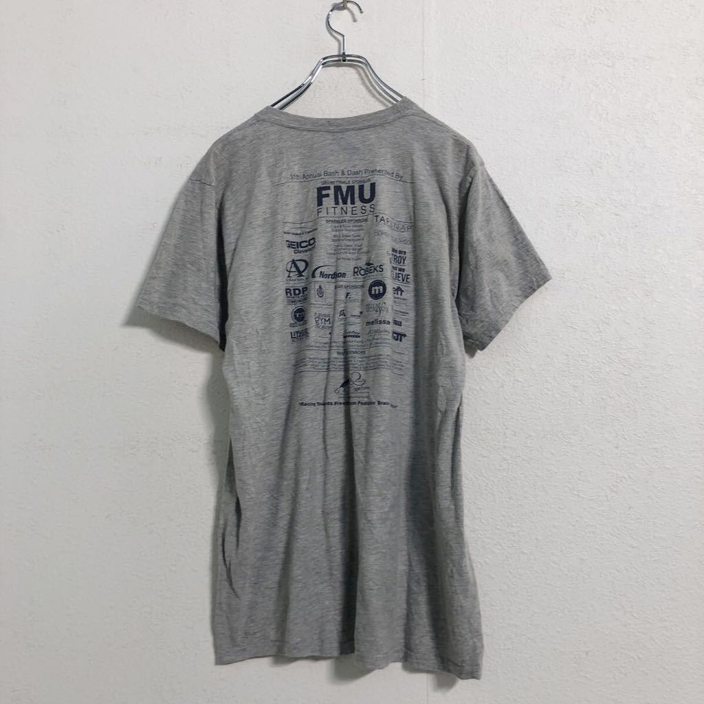 Hanes 半袖 プリント Tシャツ L グレー ブルー レッド ヘインズ 古着卸 アメリカ仕入 a504-6051_画像4