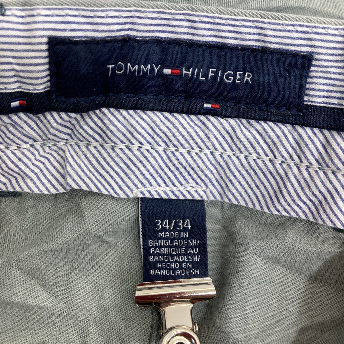 TOMMY HILFIGER チノパン W34 トミーヒルフィガー グレー 古着卸 アメリカ仕入 2304-50_画像8