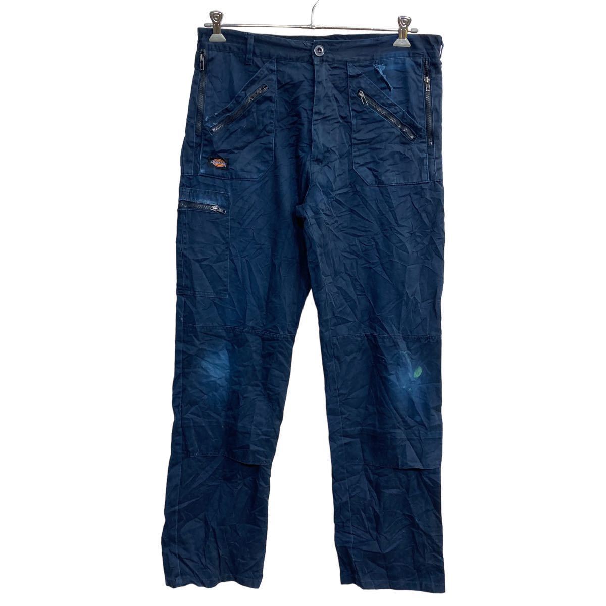 Dickies カーゴパンツ W34 ディッキーズ ワークパンツ ネイビー 古着卸 アメリカ仕入 2304-469_画像1