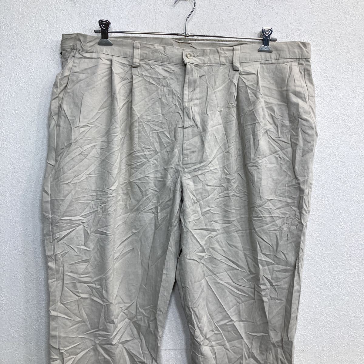 DOCKERS チノパン W44 ドッカーズ タックパンツ ビッグサイズ オフホワイト 古着卸 アメリカ仕入 2304-619_画像2