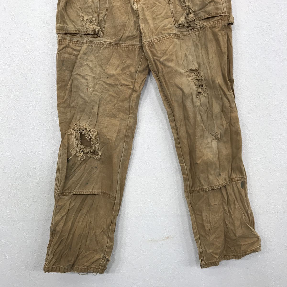 Dickies ワークパンツ ダブルニー W32 ベージュ ディッキーズ 古着卸 アメリカ仕入 2304-639_画像3