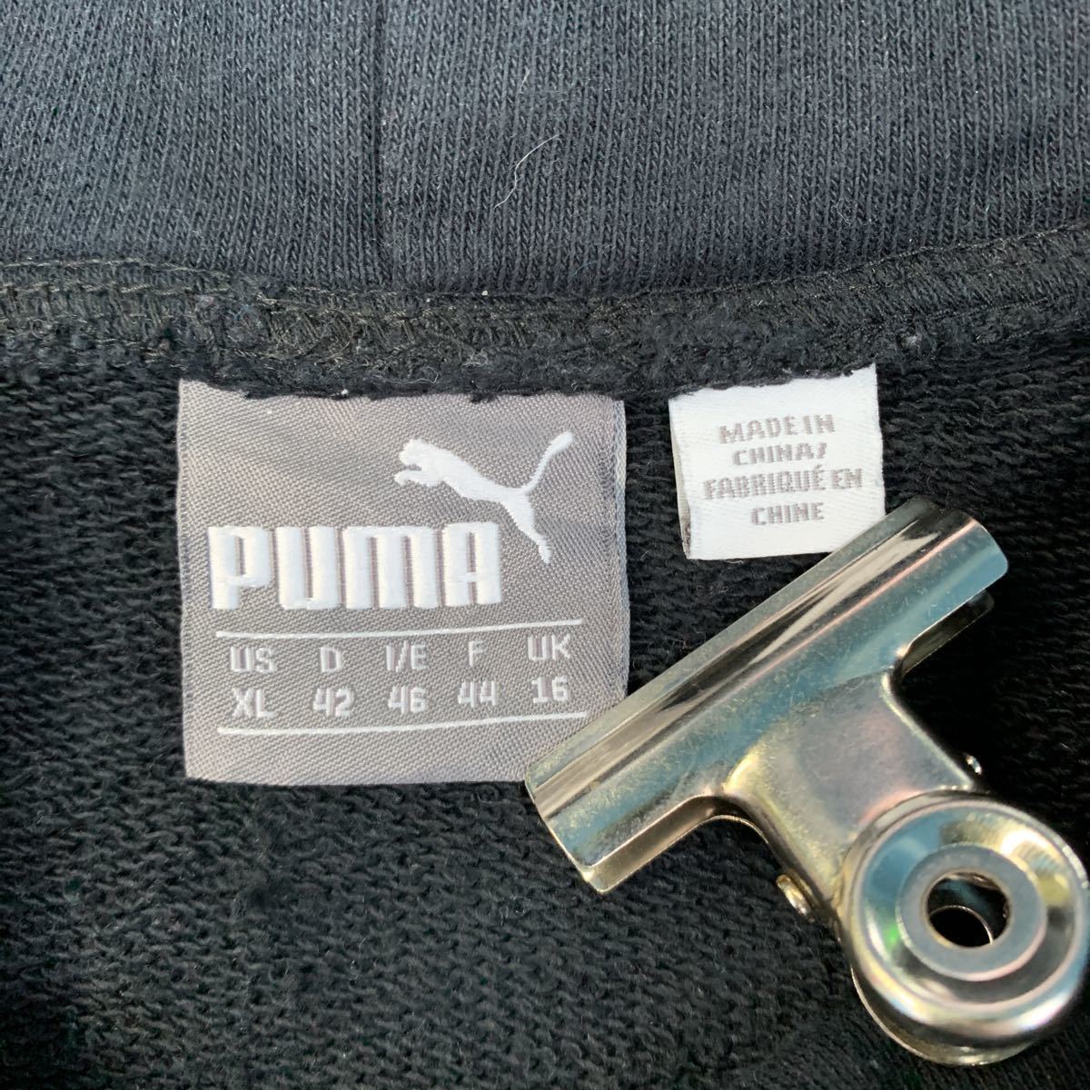 PUMA スヌードカラー スウェット トレーナー ウィメンズ XL ブラック ピンク プーマ ロゴ プリント 古着卸 アメリカ仕入 a504-5153_画像7