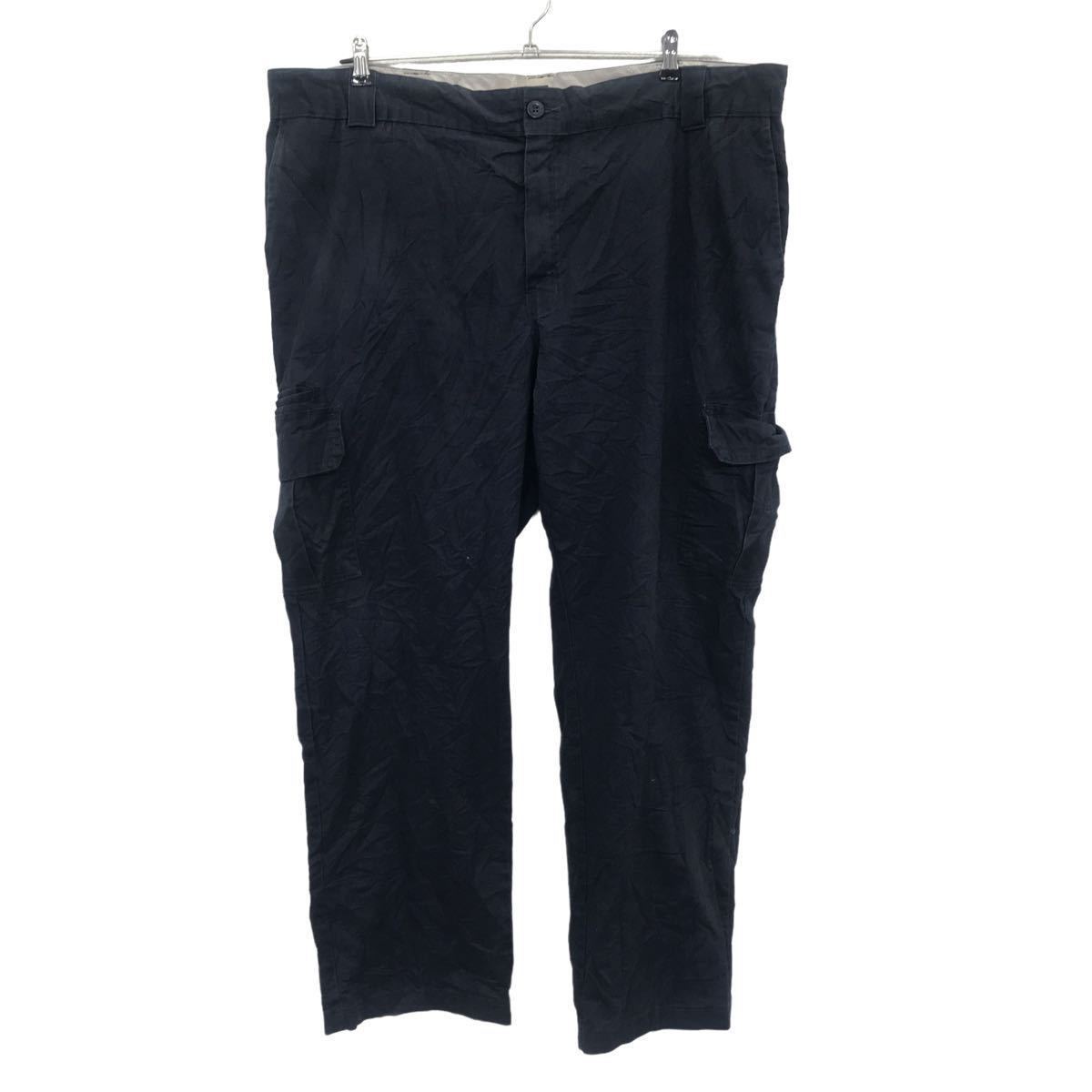 Dickies ワークパンツ W44 ディッキーズ ネイビー レギュラーストレート ビッグサイズ 古着卸 アメリカ仕入 2304-642_画像1