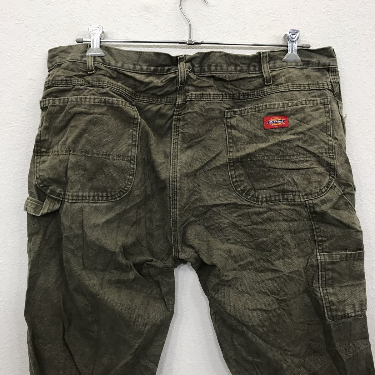 Dickies ワーク・ペインターパンツ W38 ディッキーズ ロゴ カーキ オリーブ 古着卸 アメリカ仕入 2304-818_画像6