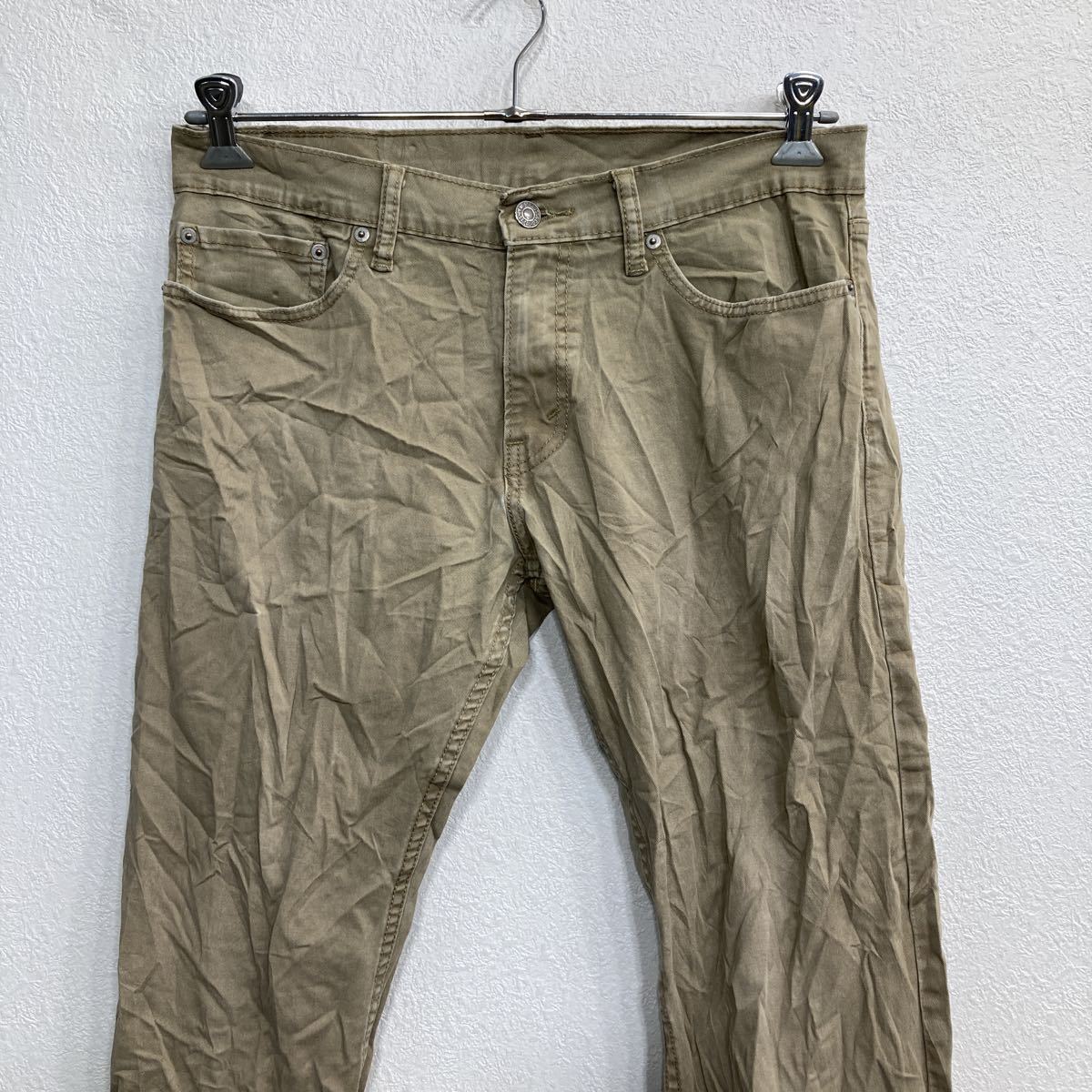 Levi's 514 デニムパンツ W32 リーバイス スリムストレート ベージュ 古着卸 アメリカ仕入 2304-1256_画像2