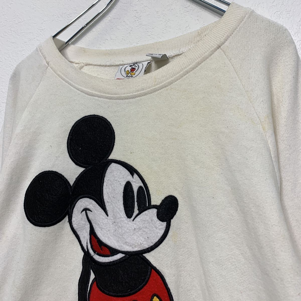 Forever21 キャラクター スウェット トレーナー S ホワイト フォーエバー21 Disney ミッキー 古着卸 アメリカ仕入 a504-5696_画像8