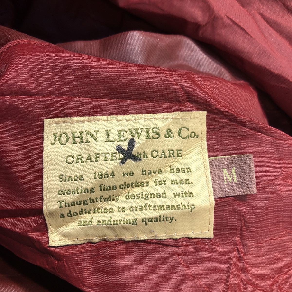 JOHN LEWIS M-65 オイルドジャケット Mサイズ ミリタリージャケット 赤茶色 ブラウン 古着卸 アメリカ仕入れ a401-5684_画像9