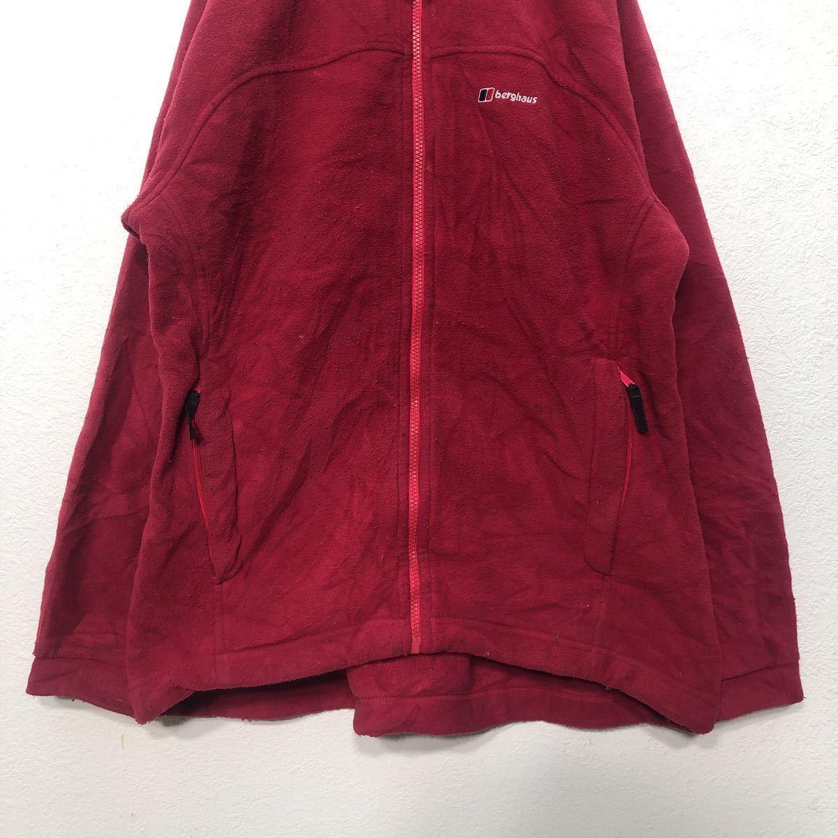 berghaus fleece jacket size 16 XL bar g house wi men's euro outdoor red red old clothes . America stock a402-5062