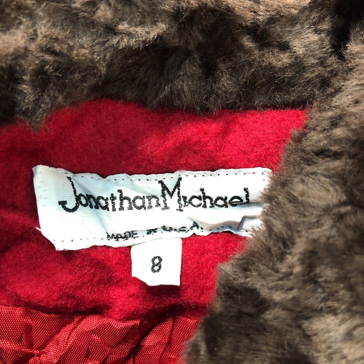 Jonathan Michael ウールジャケット 8 Mサイズ ウィメンズ 赤 レッド 古着卸 アメリカ仕入れ a403-5230_画像5