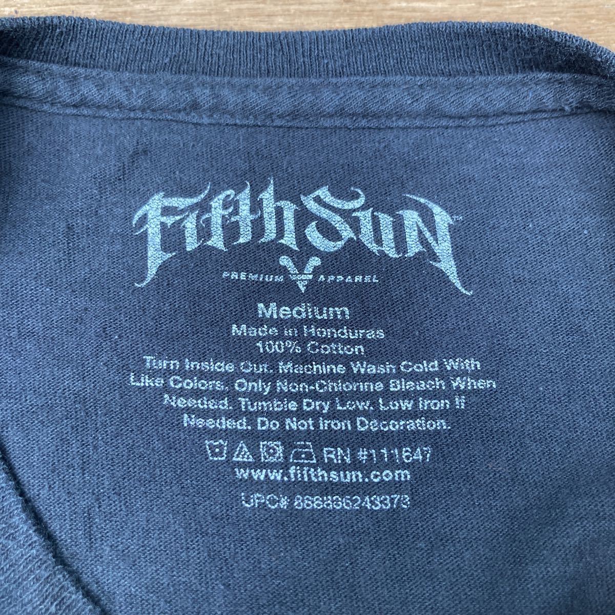 FifthSun 半袖 プリント Tシャツ M ブラック カラベラ 薔薇 ローズ 古着卸 アメリカ仕入 a504-5897_画像9