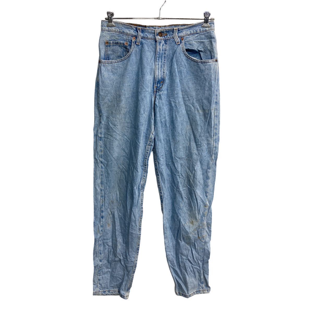 Levi's 560 デニムパンツ W32 リーバイス ルーズフィット デーパードレグ ライトブルー USA製 古着卸 アメリカ仕入 2304-1828_画像1