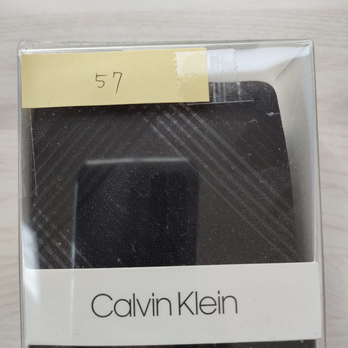  Calvin Klein (Calvin Klein)57 necktie new goods unused box attaching unopened goods accessory box, clear case 