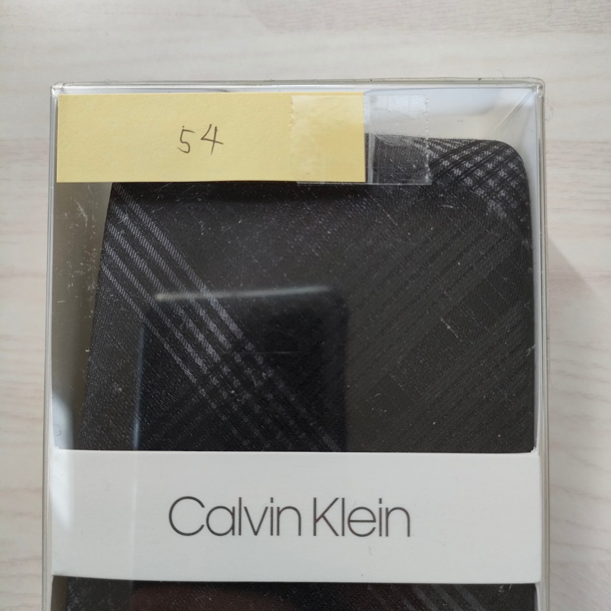カルバンクライン（Calvin Klein)54ネクタイ新品　未使用　箱付き　未開封品付属品箱、クリアケース_画像3