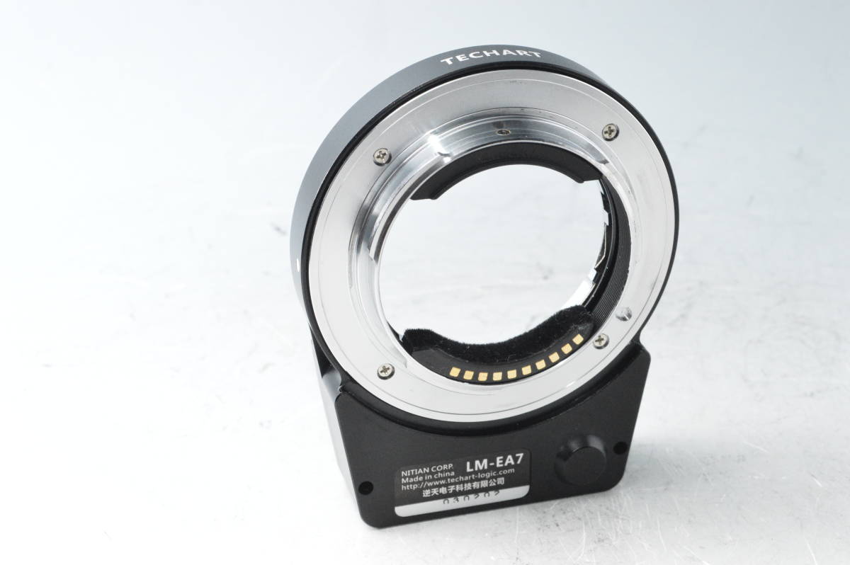 #9690[ beautiful goods ] TECHART Tec art mount adaptor Leica M lens / Sony E body electron connection points LM-EA7