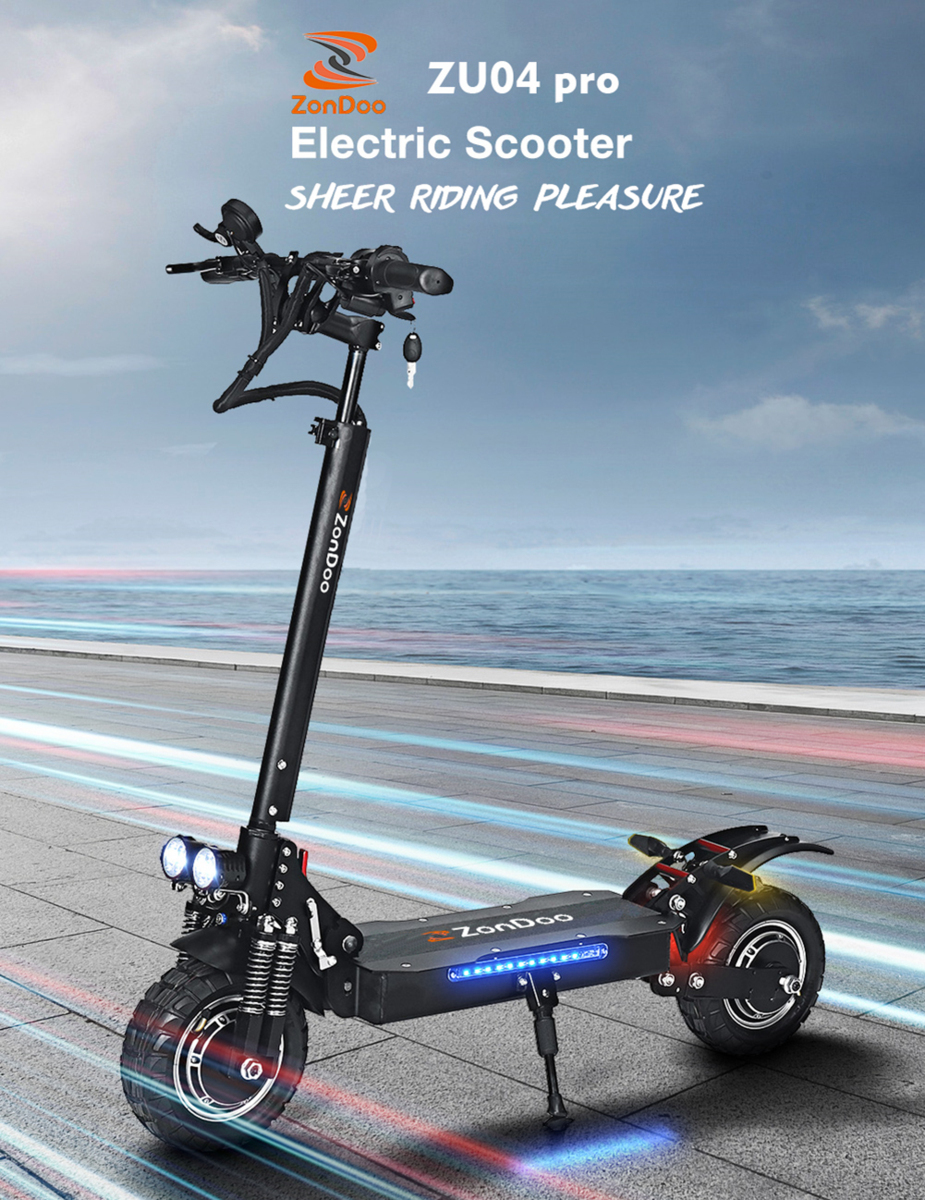 10インチ電動キックボード 52V 28.8Ah 2400W駆動力 最大時速65km/h DYIsland油ブレーキ 椅子付き オフロード電動バイク キックスクーター
