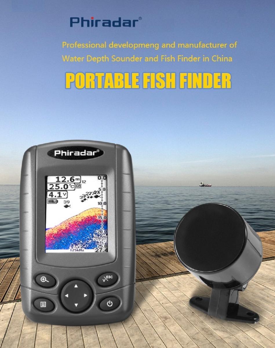 Fish finder カラーLED フィッシュファインダー 魚釣り ソナー 魚群探知機 日本語表示対応 FF188N - 1